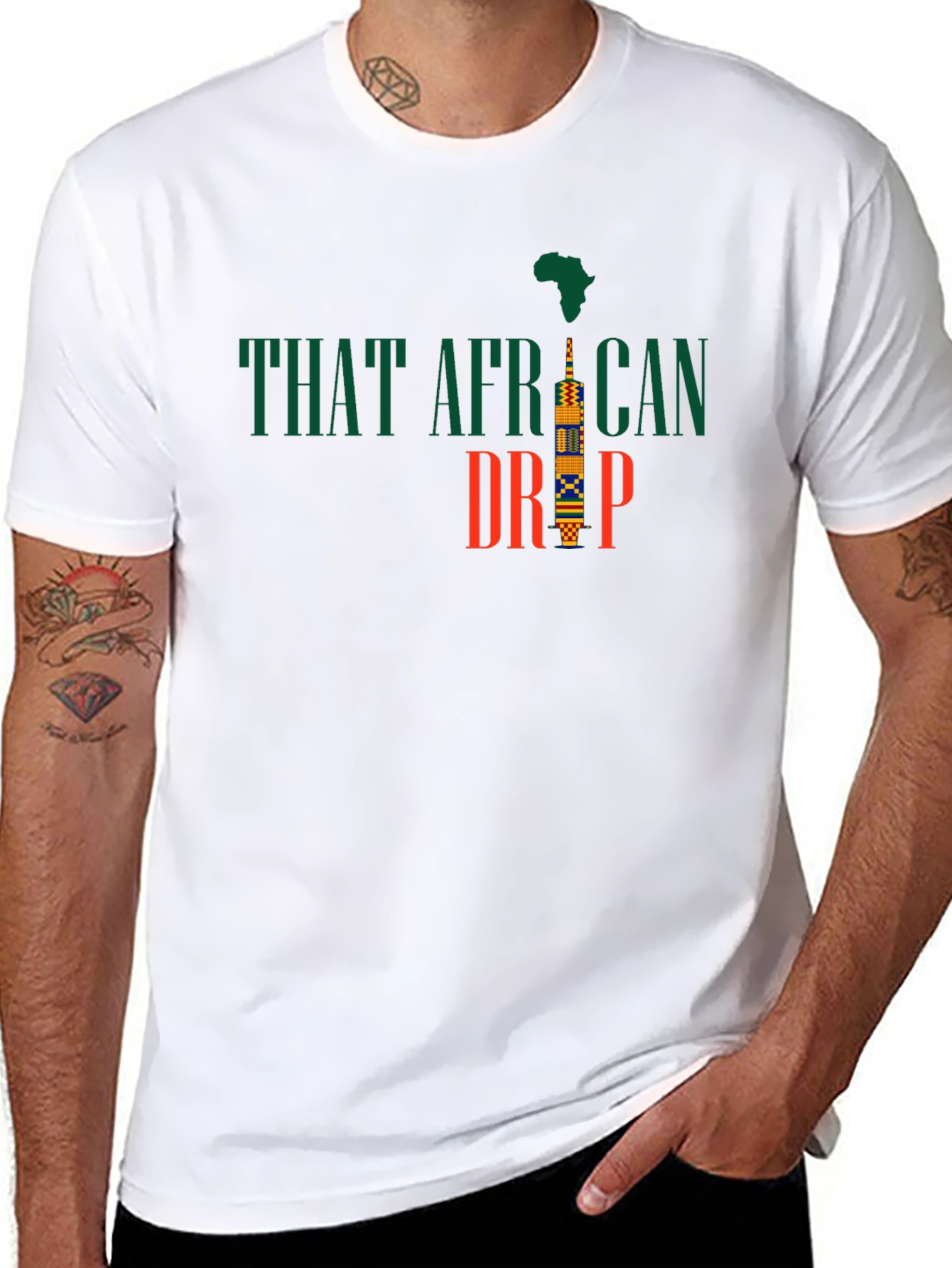 That African Drip Graphic T-Shirt
