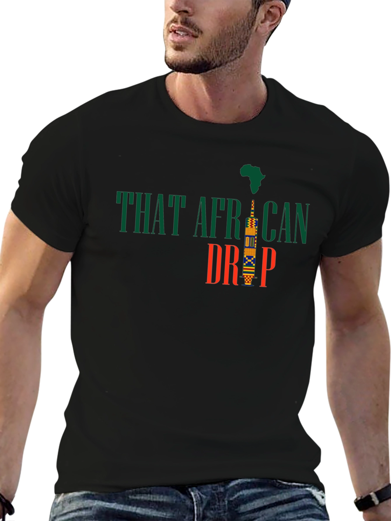 That African Drip Graphic T-Shirt