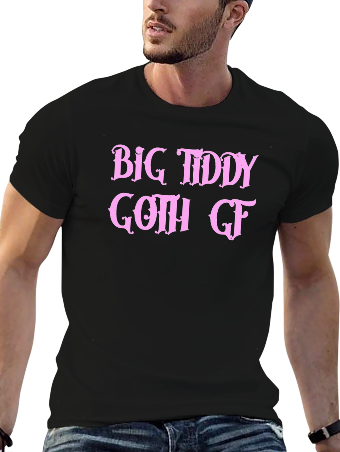 Big Tiddy Goth GF Graphic Tee - Black T-Shirt