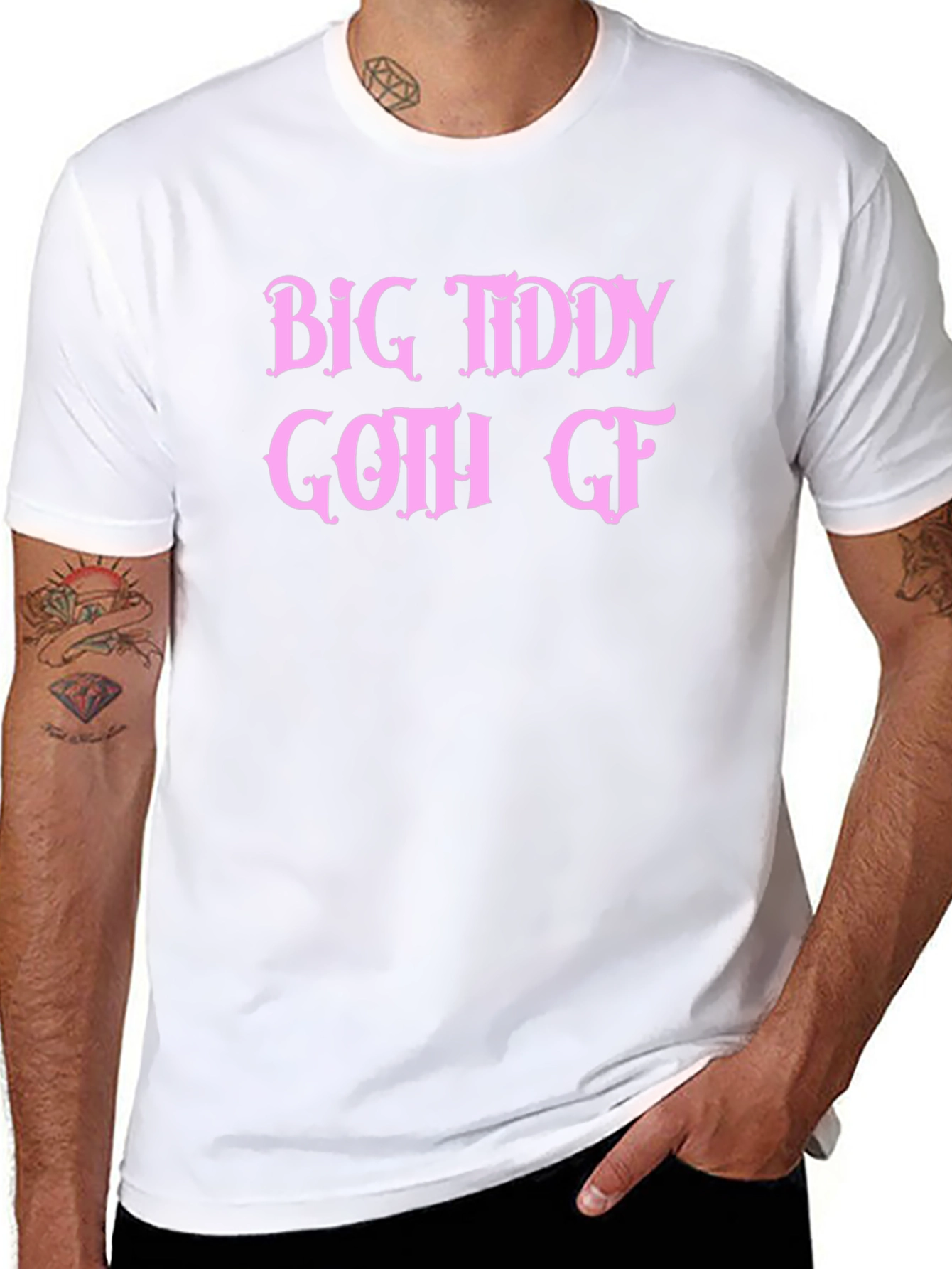 Big Tiddy Goth GF Graphic Tee - Black T-Shirt