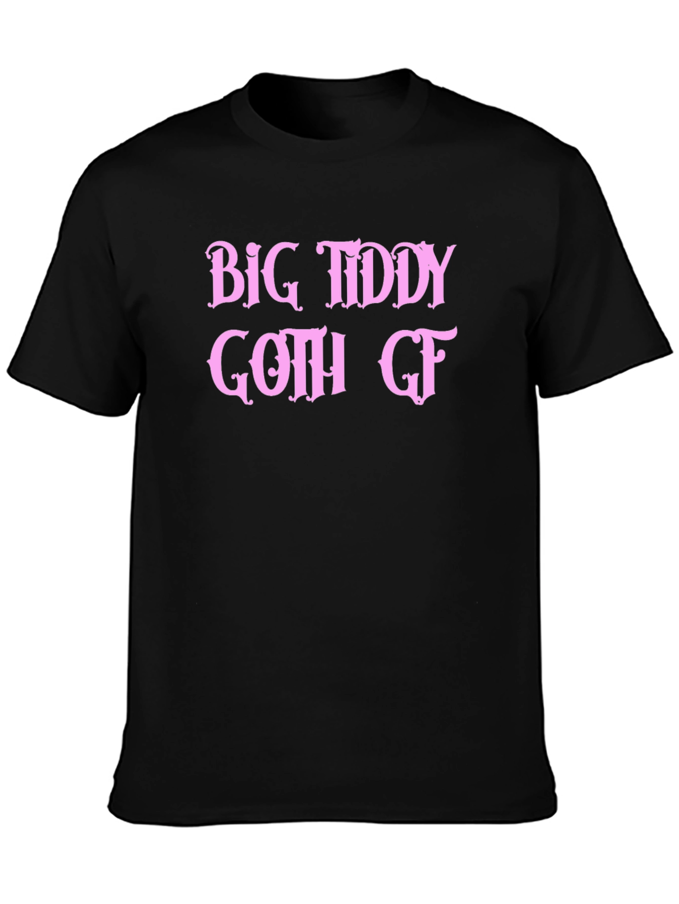 Big Tiddy Goth GF Graphic Tee - Black T-Shirt