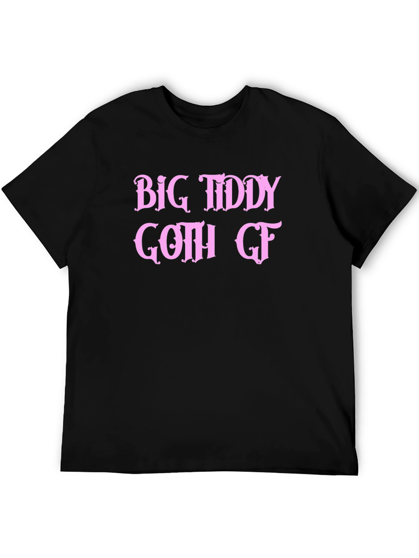 Big Tiddy Goth GF Graphic Tee - Black T-Shirt