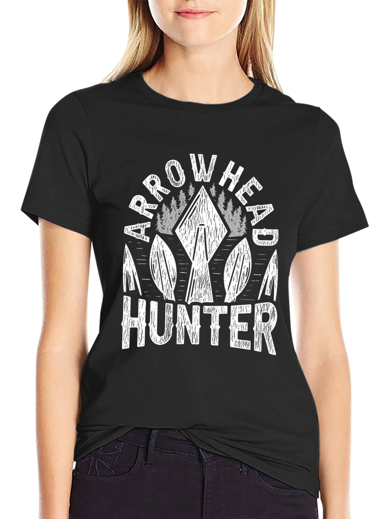 Arrowhead Hunter Graphic T-Shirt - Black