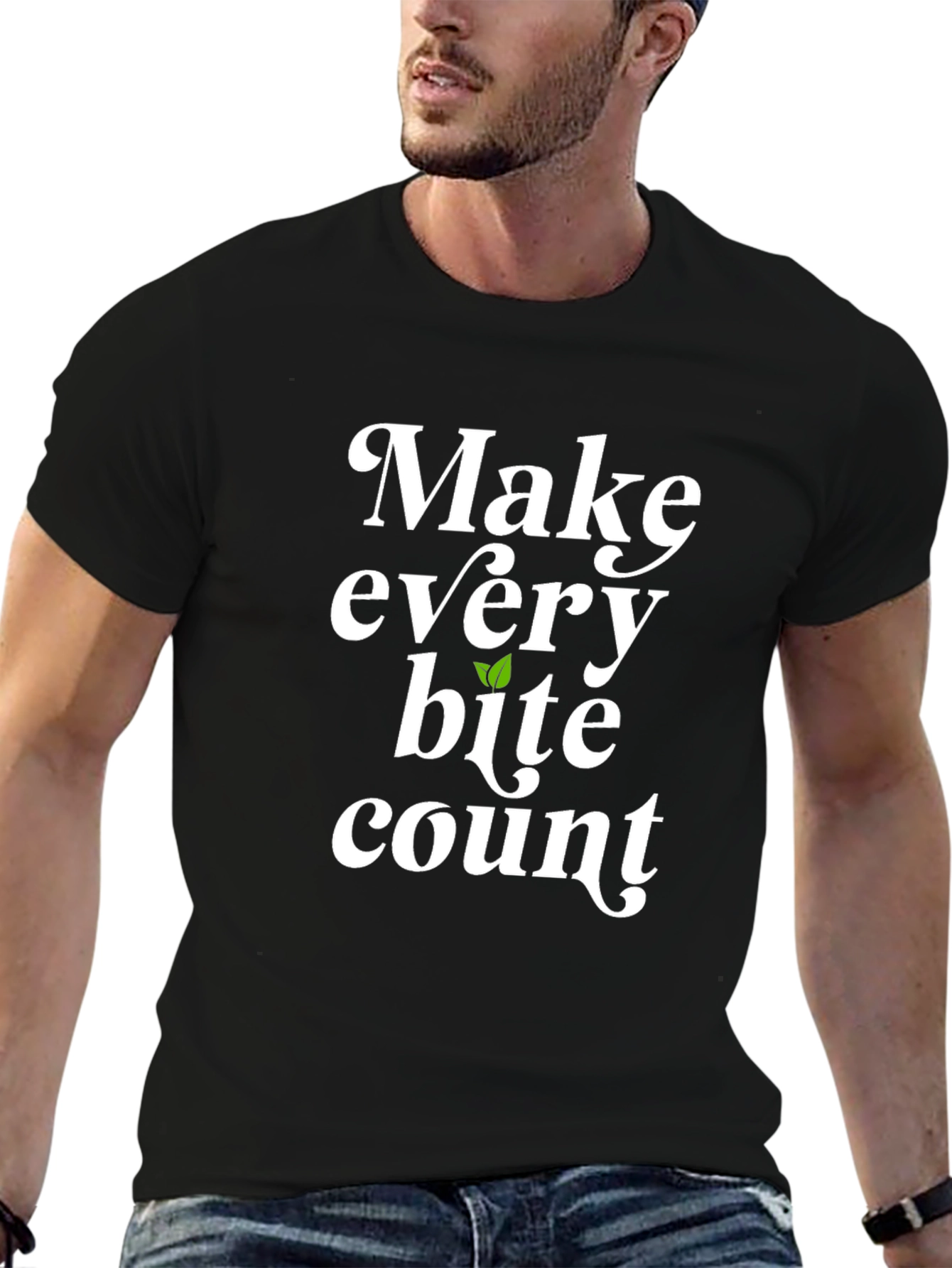 Make Every Bite Count Graphic Tee - Vegan T-Shirt