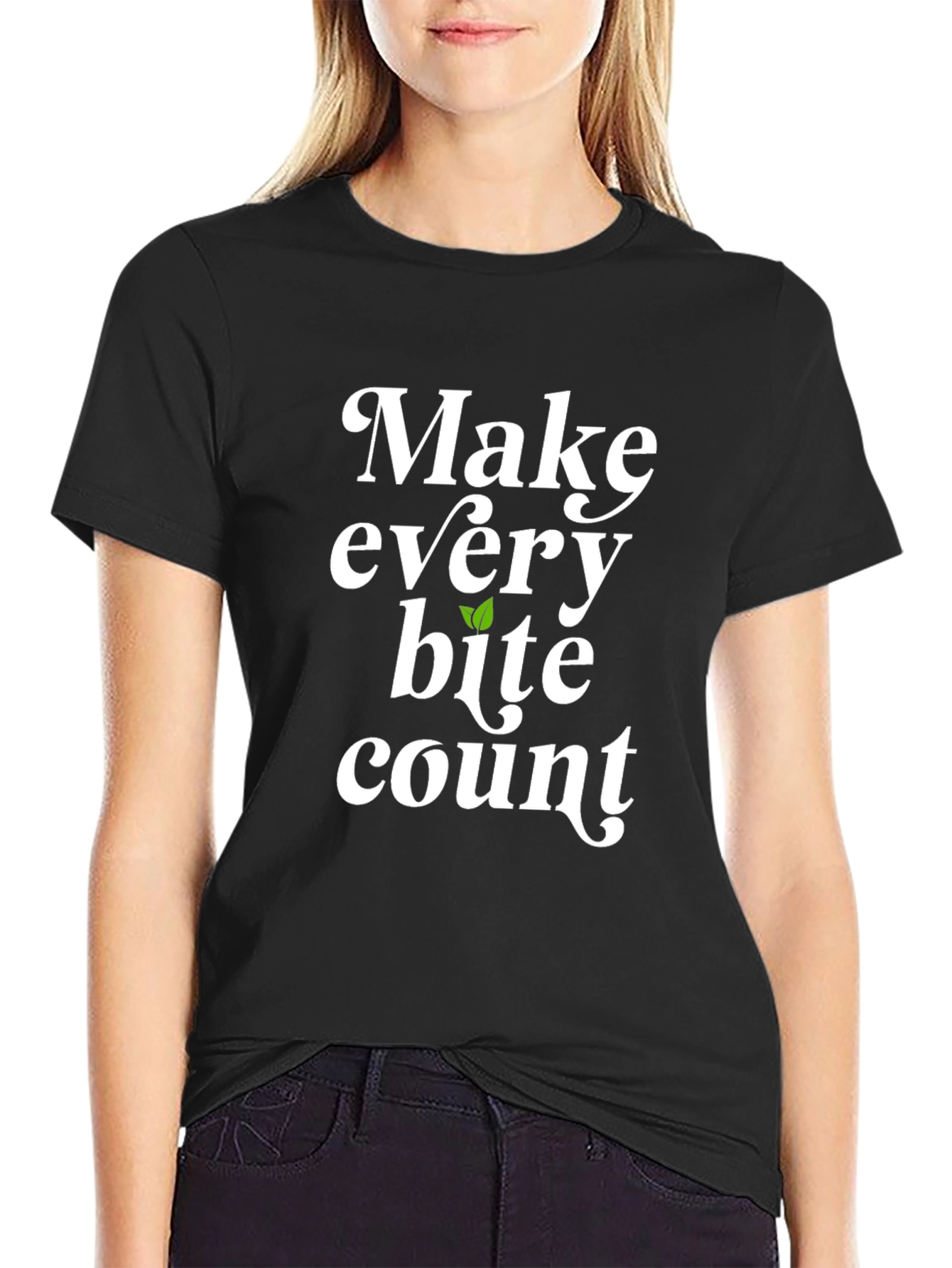 Make Every Bite Count Graphic Tee - Vegan T-Shirt