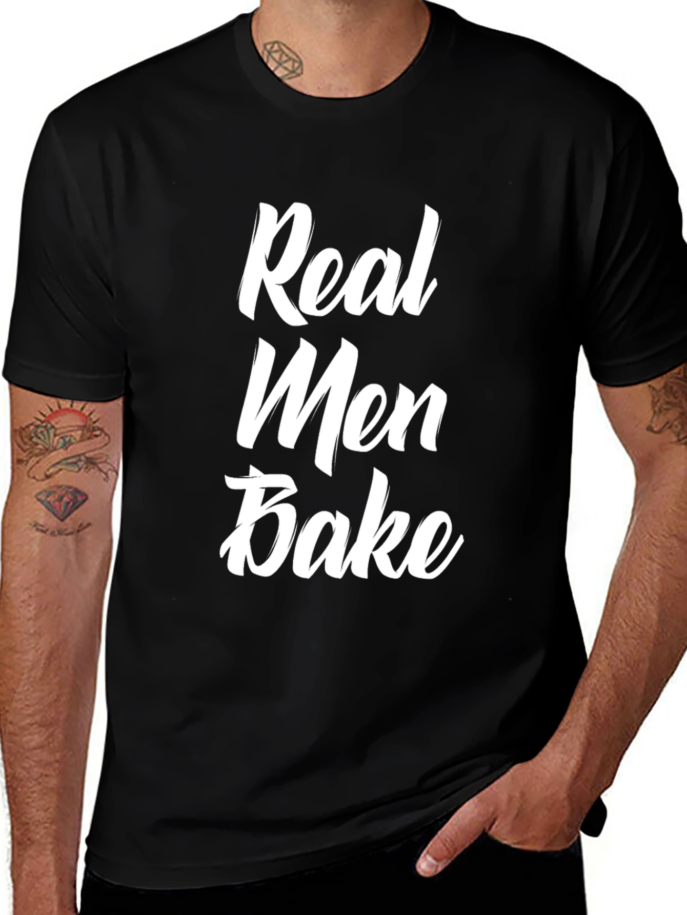 Real Men Bake T-Shirt - Funny Baker Gift
