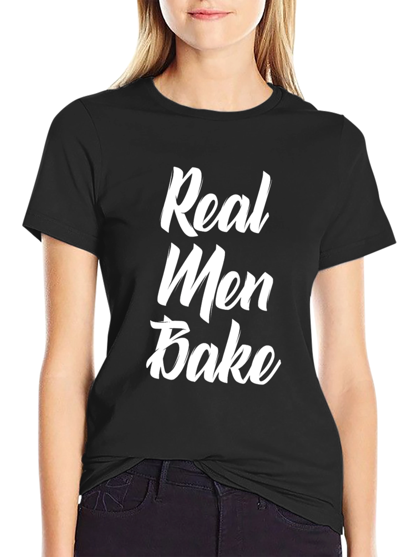 Real Men Bake T-Shirt - Funny Baker Gift