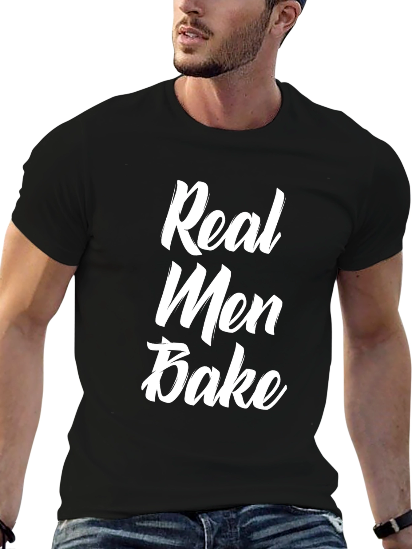 Real Men Bake T-Shirt - Funny Baker Gift