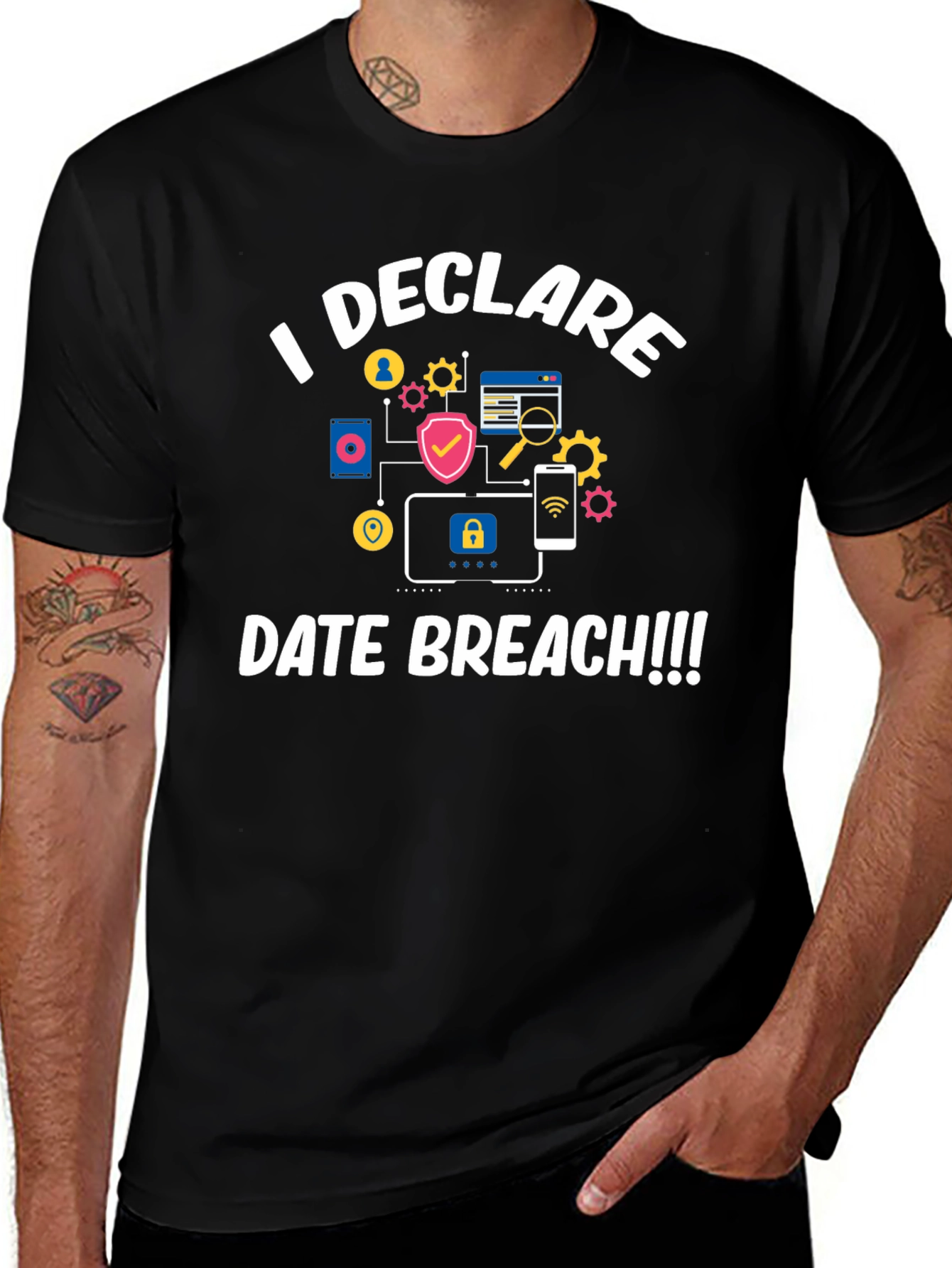 Declare Data Breach T-Shirt - Funny IT Security Tee