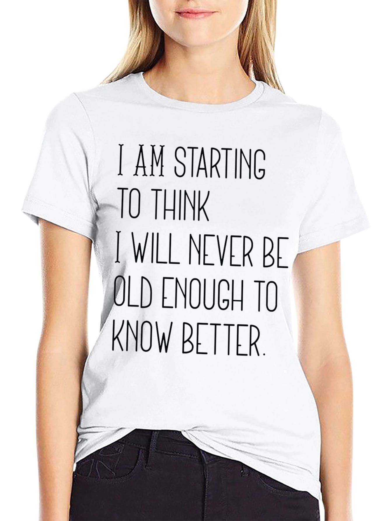 Humorous Never Old Enough Graphic Tee