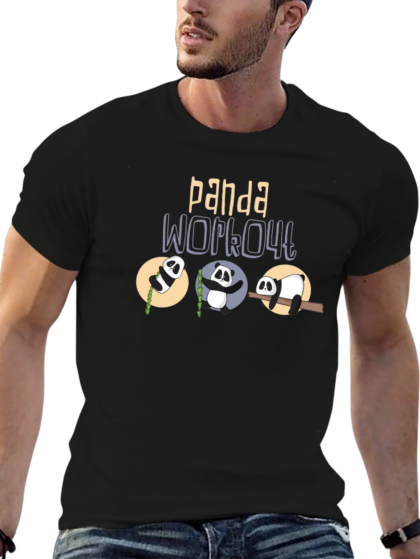 Panda Workout Graphic Tee