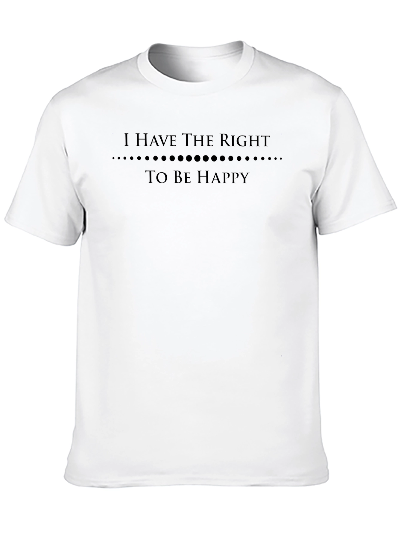 Right To Be Happy Graphic Tee - Black