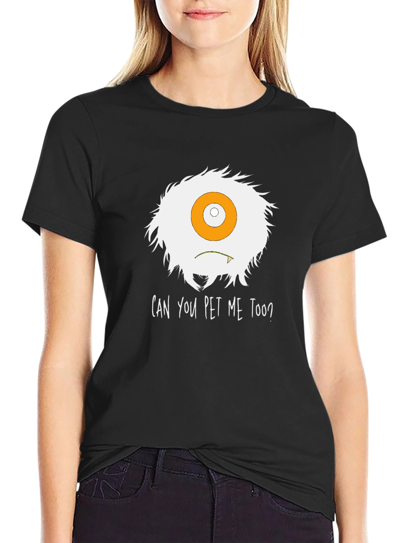 Can You Pet Me Too? Monster Graphic Tee