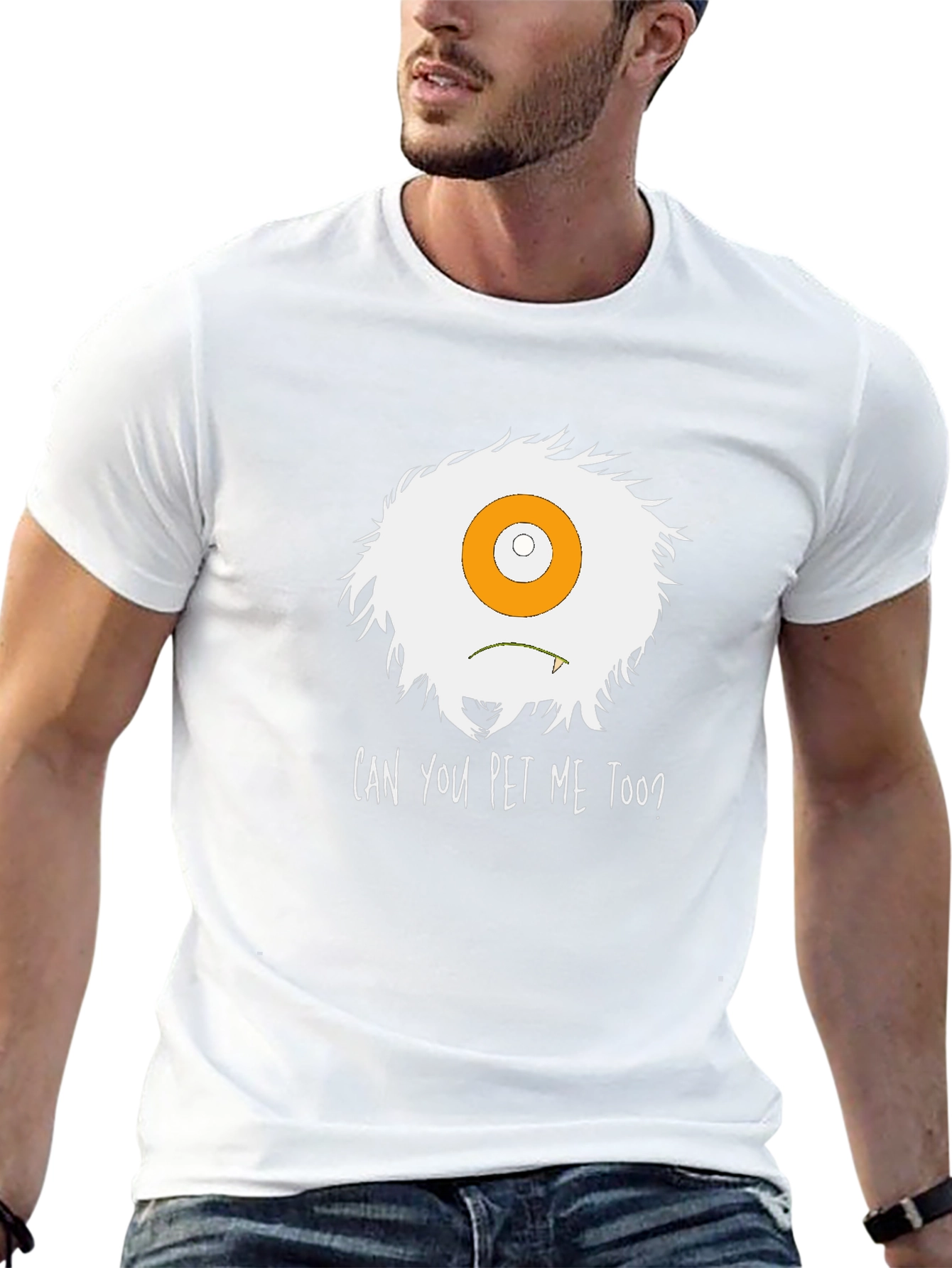 Can You Pet Me Too? Monster Graphic Tee