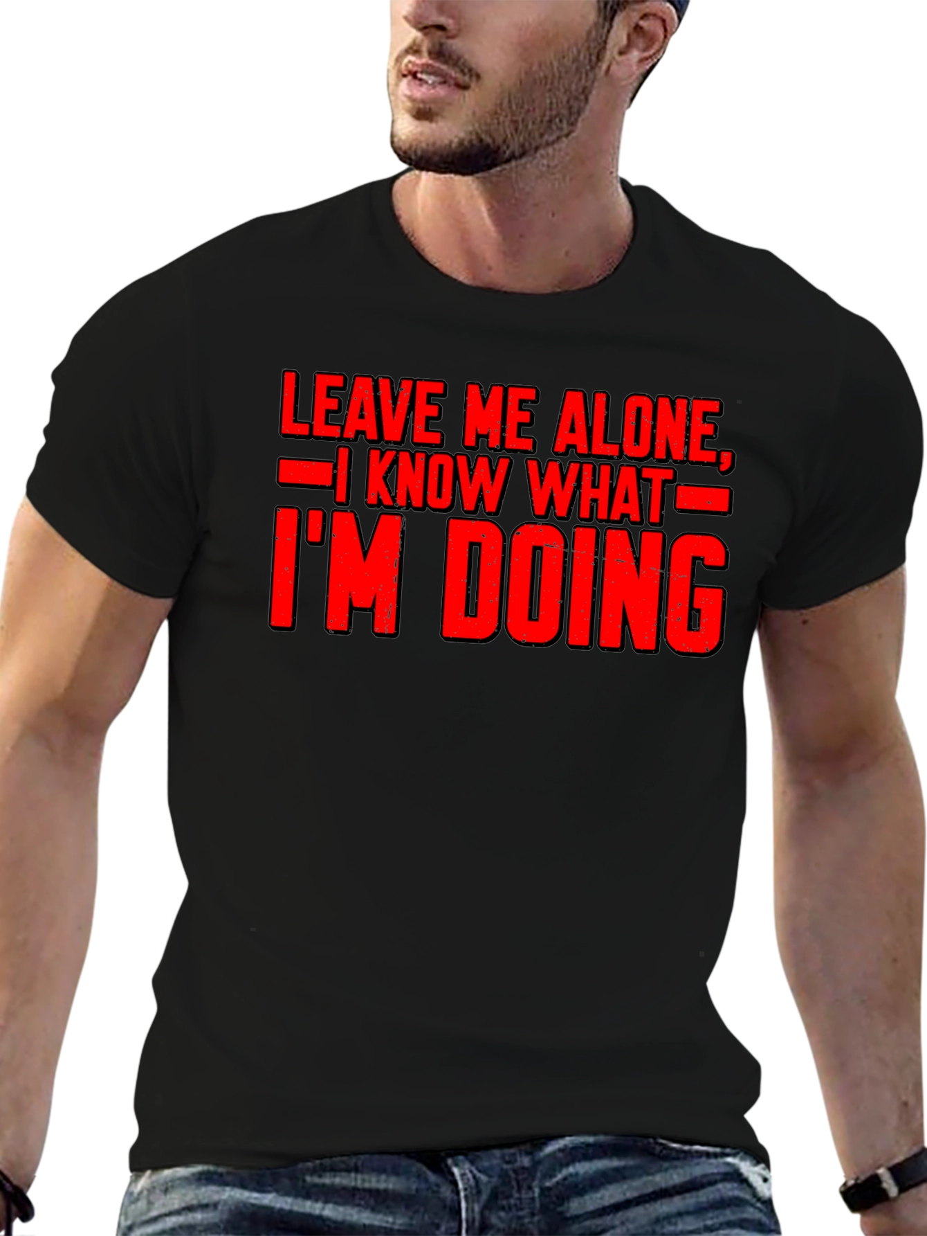 Leave Me Alone Graphic Tee - Funny Slogan Shirt