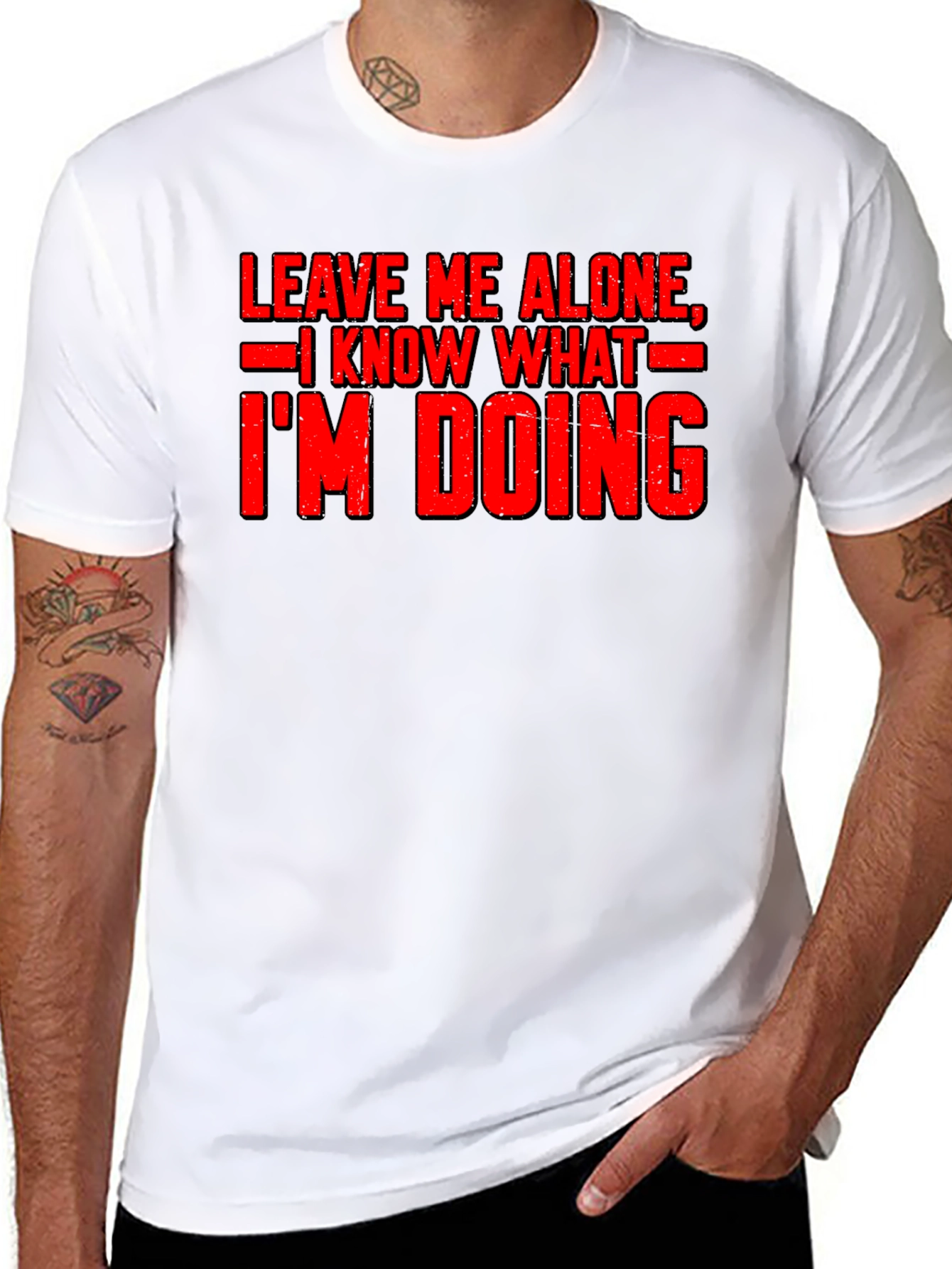 Leave Me Alone Graphic Tee - Funny Slogan Shirt