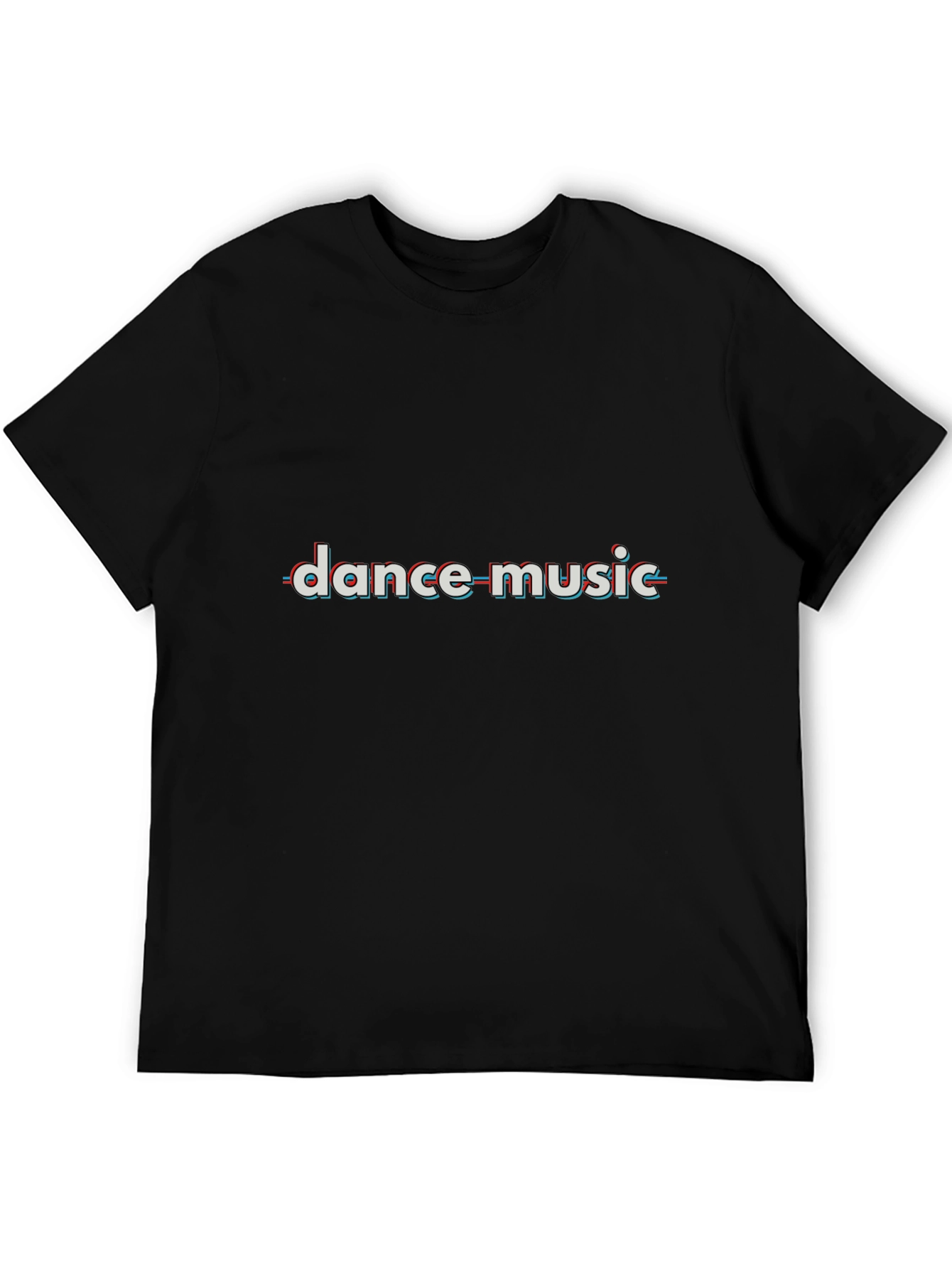 Dance Music Graphic Tee - Modern Style