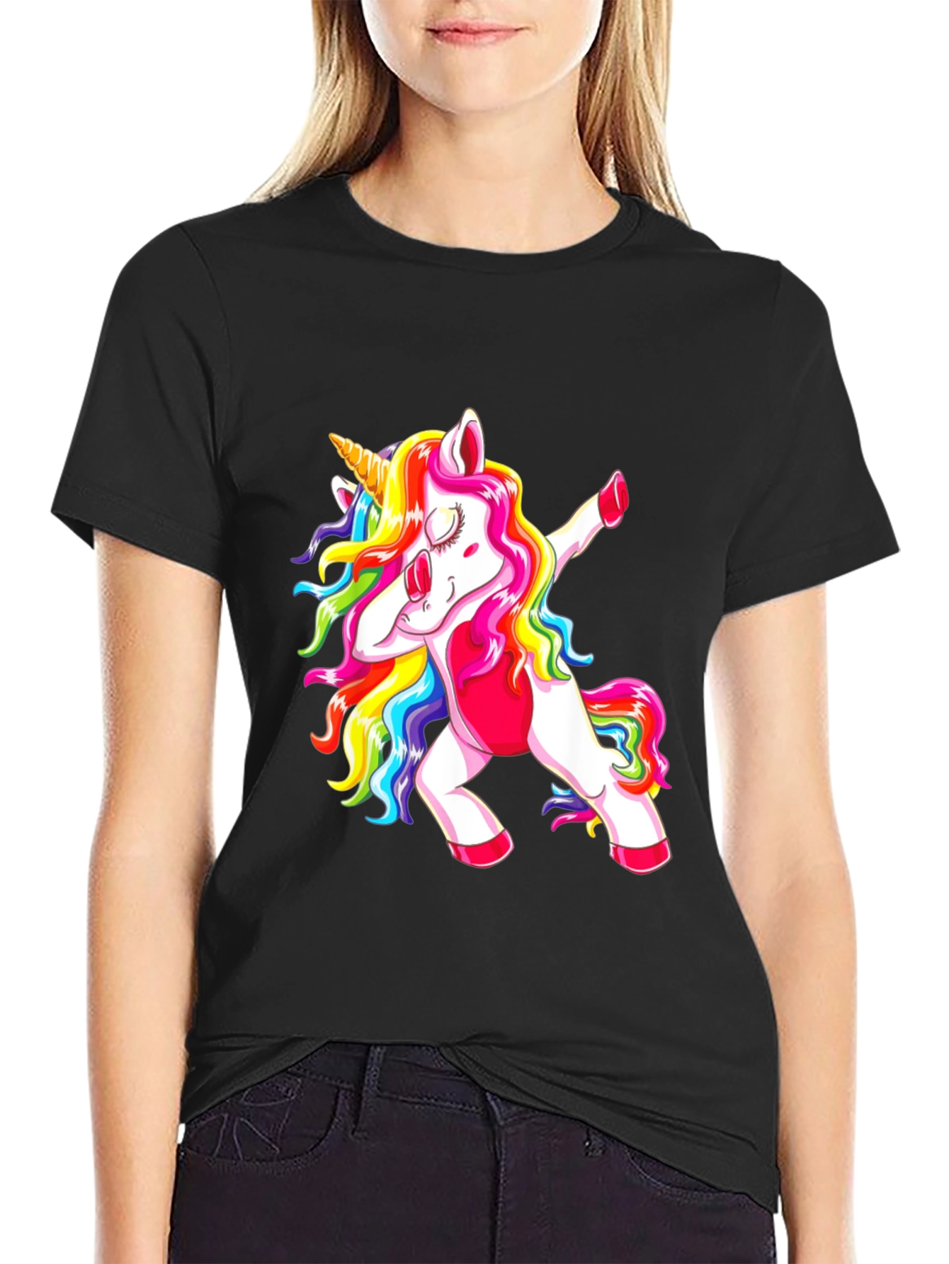 Dabbing Unicorn Graphic Tee