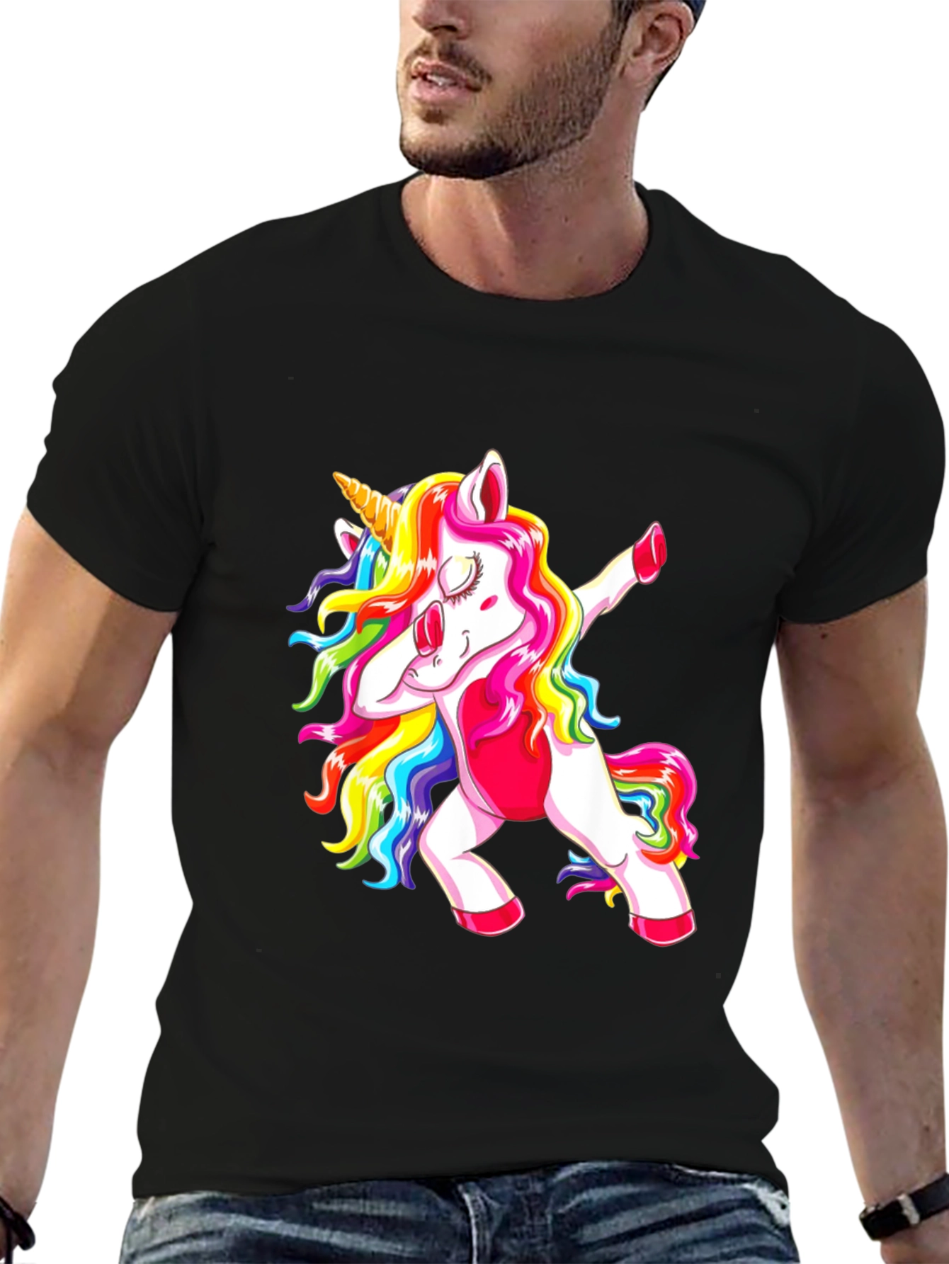 Dabbing Unicorn Graphic Tee