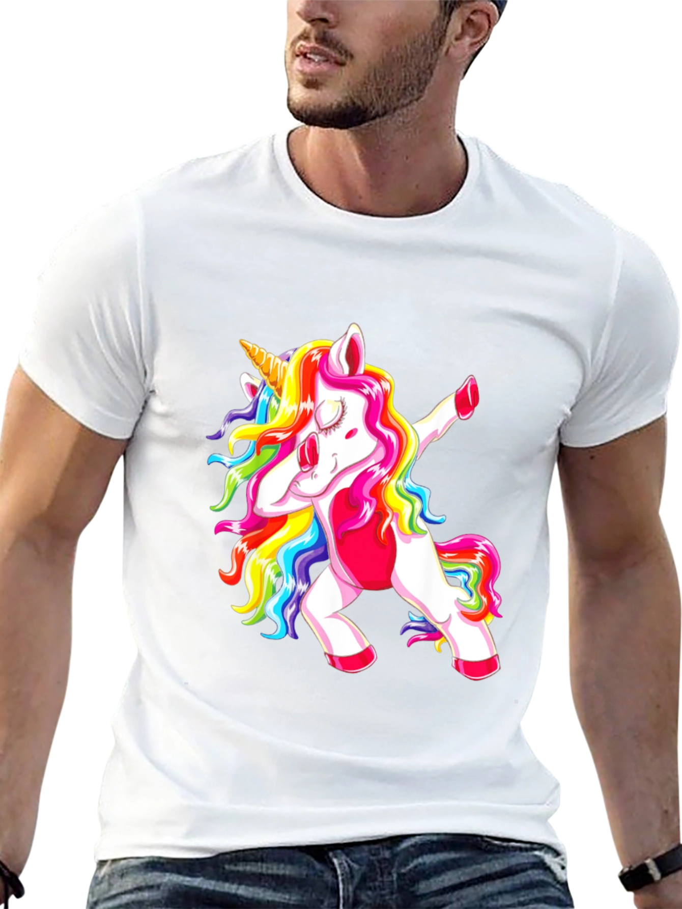 Dabbing Unicorn Graphic Tee