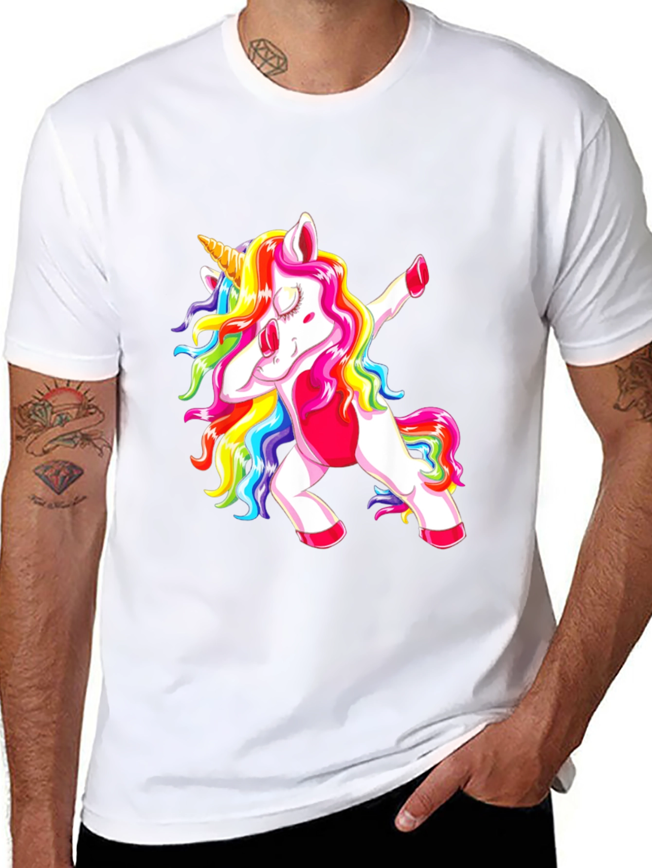Dabbing Unicorn Graphic Tee