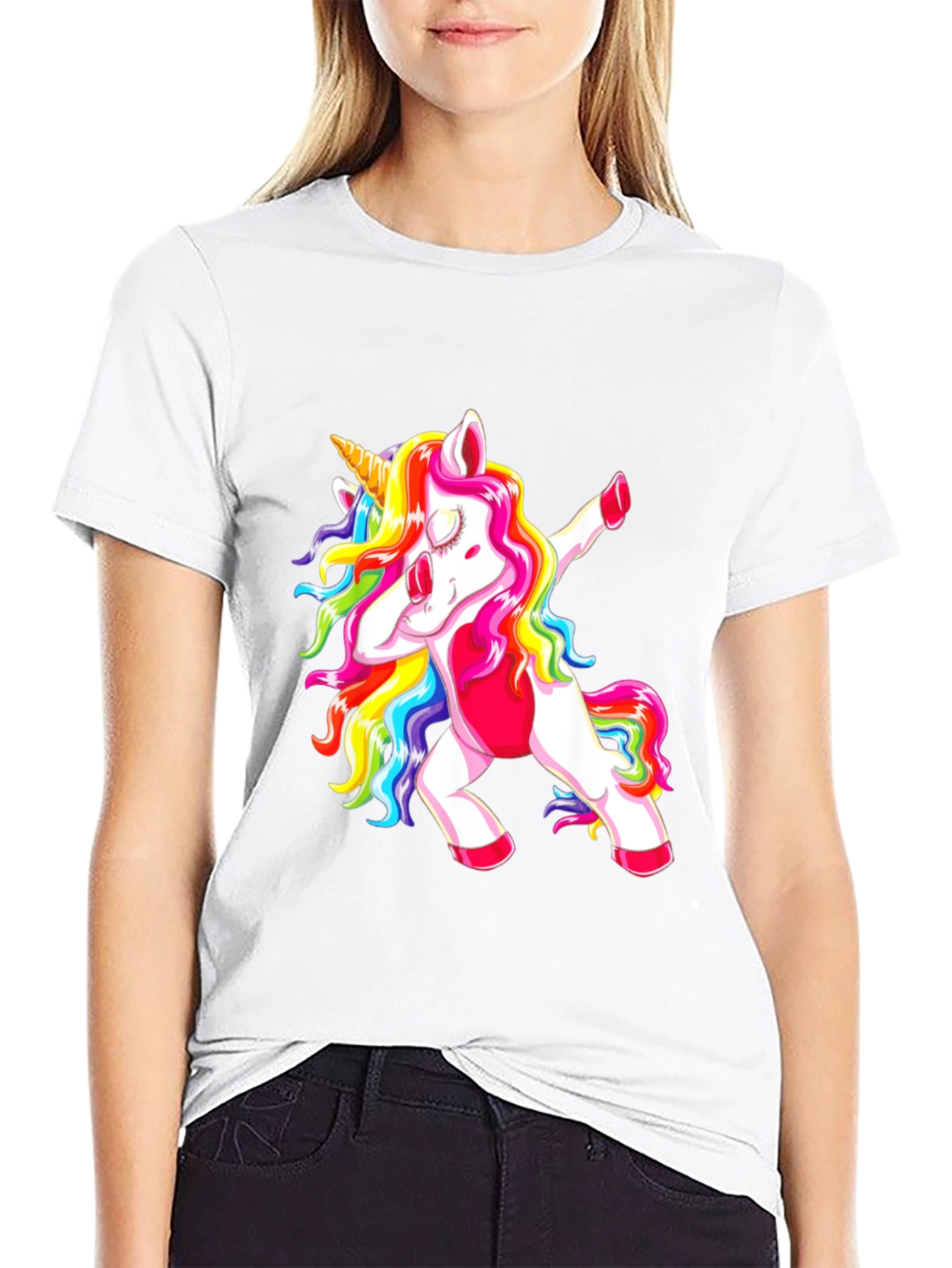 Dabbing Unicorn Graphic Tee