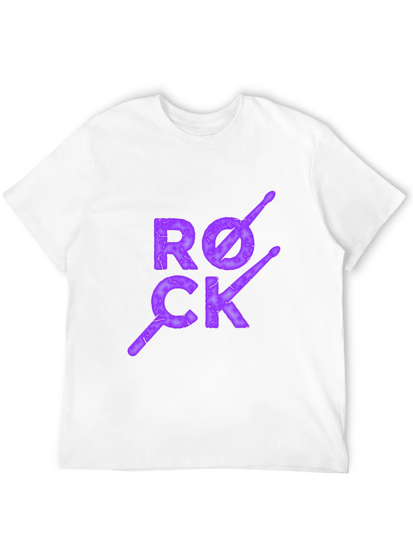 Rock Drum Sticks T-Shirt - Black