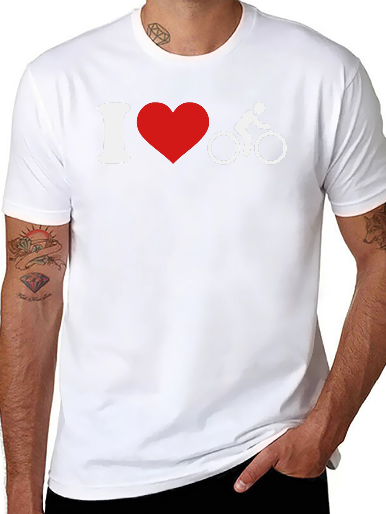 I Heart Biking Tee - Cyclists Passion