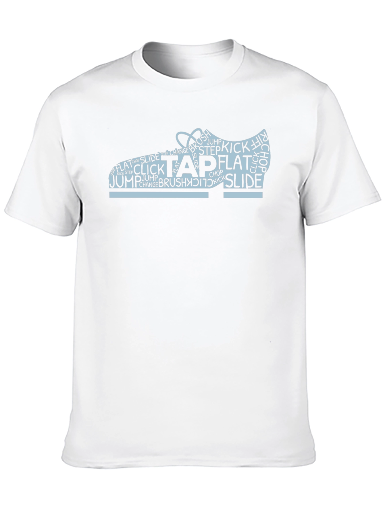 Tap Dance Shoe Word Art Black T-Shirt