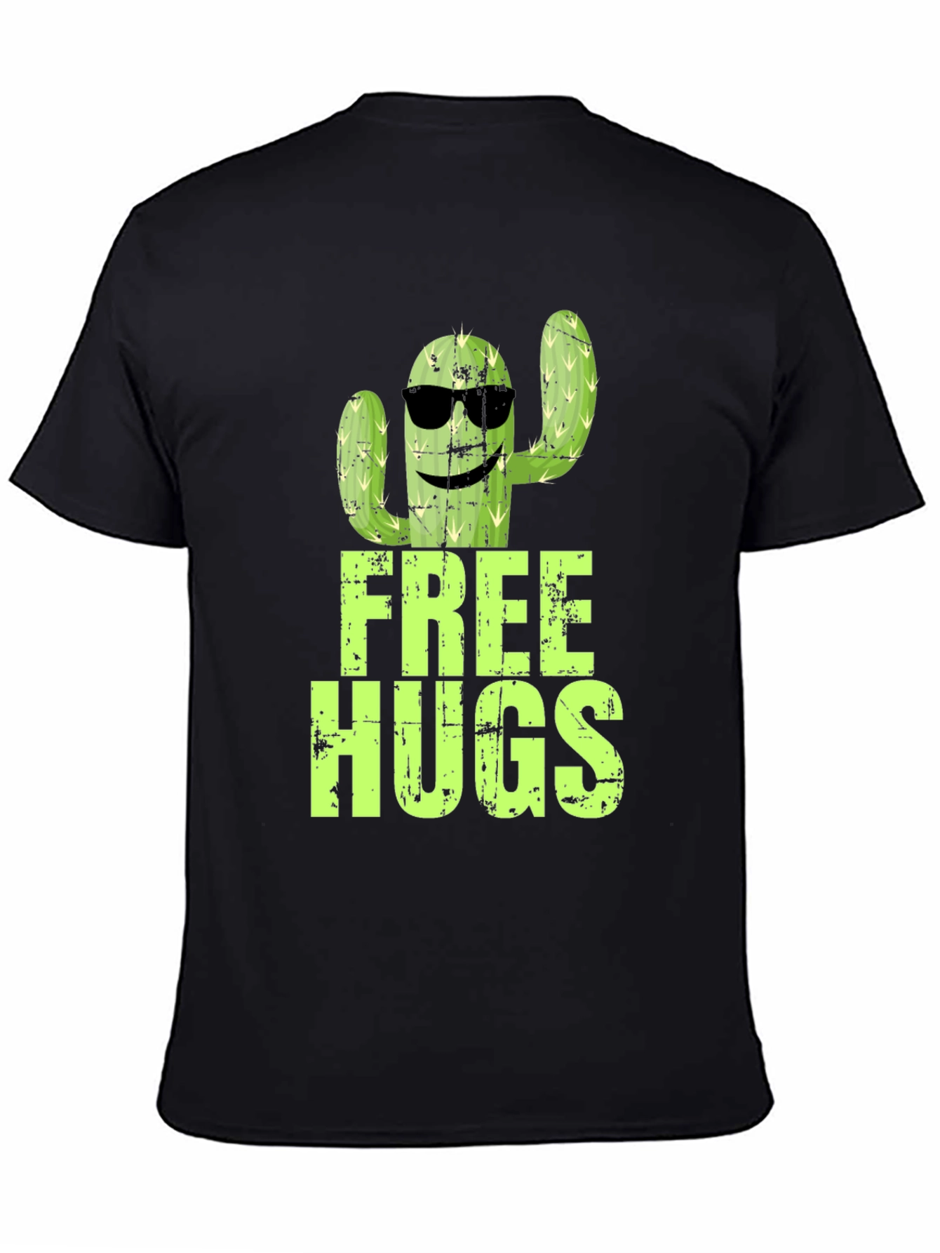 Free Hugs Cactus Graphic T-Shirt