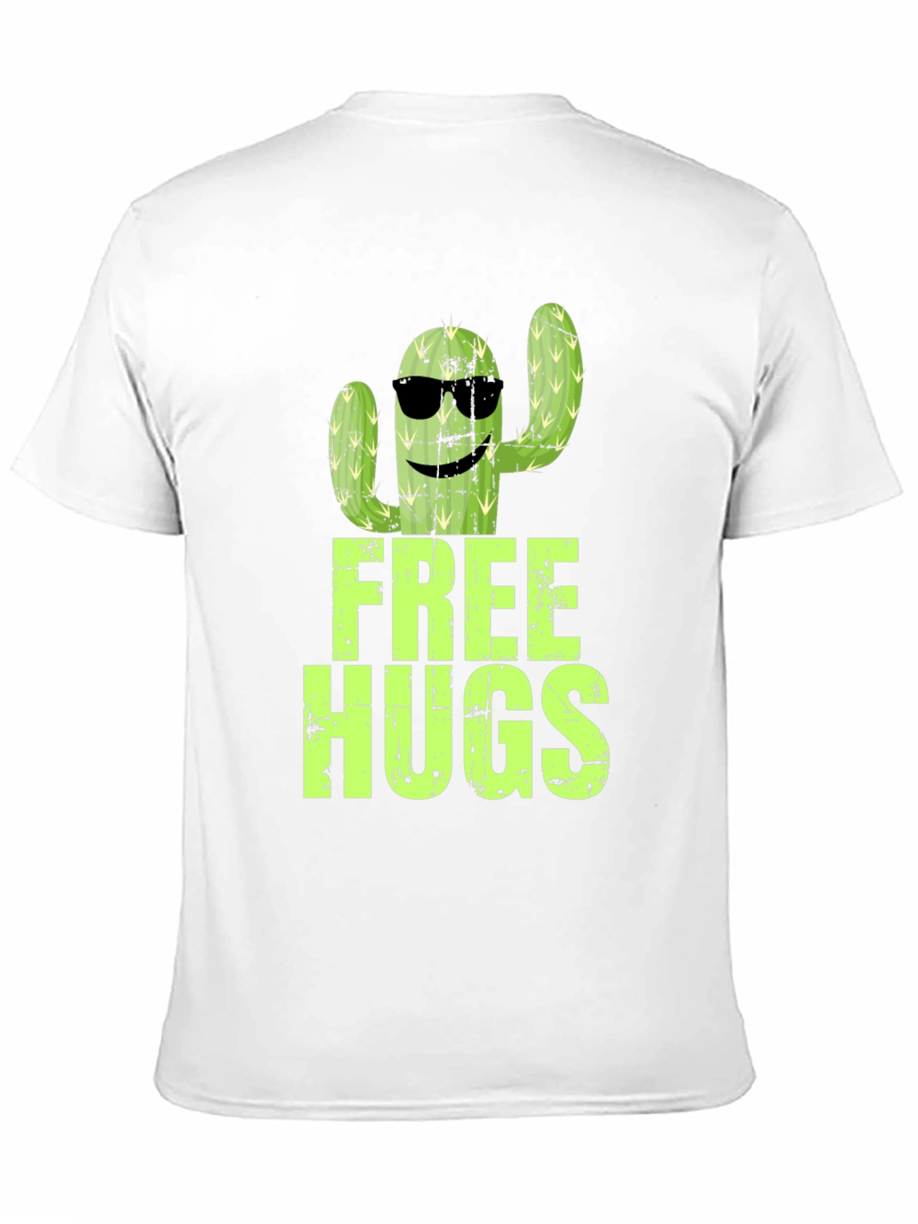 Free Hugs Cactus Graphic T-Shirt