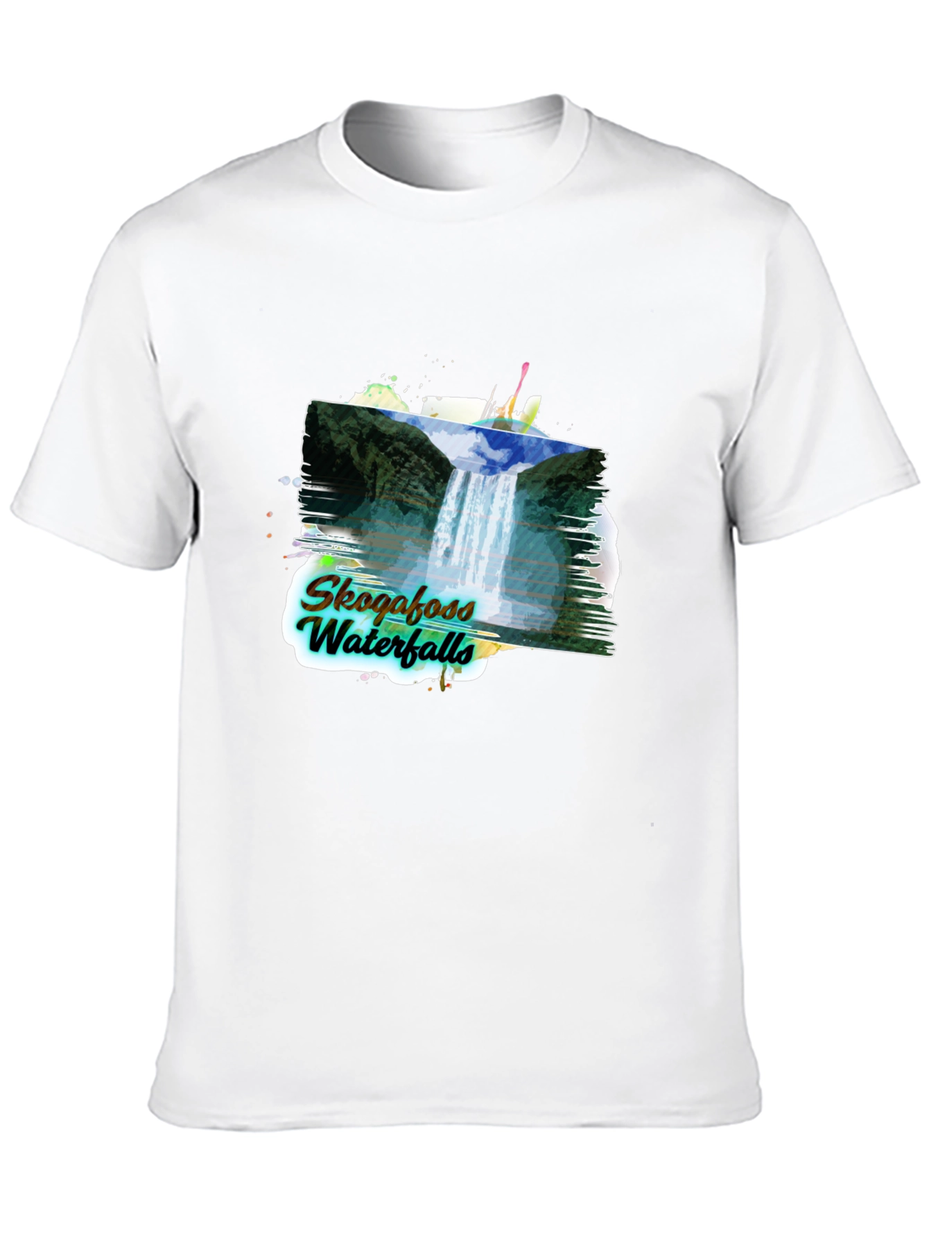 Skogafoss Waterfalls Graphic Tee