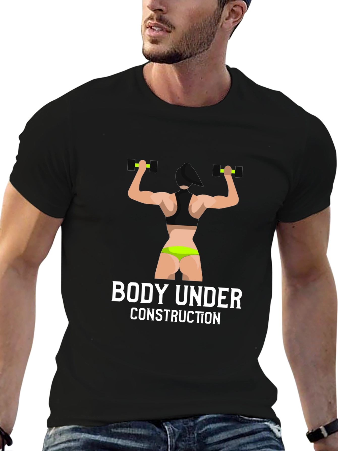 Body Under Construction Graphic T-Shirt - Fitness Apparel