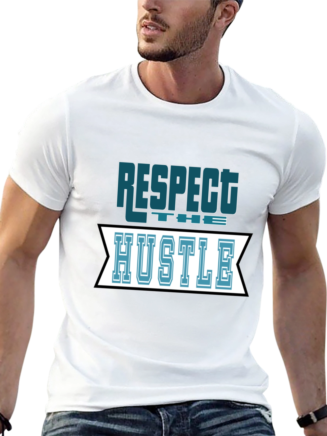 Respect the Hustle Graphic Tee - Black