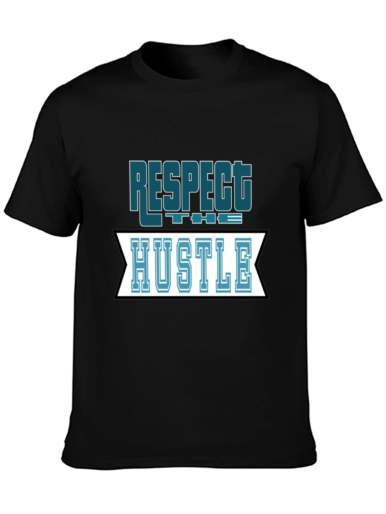 Respect the Hustle Graphic Tee - Black