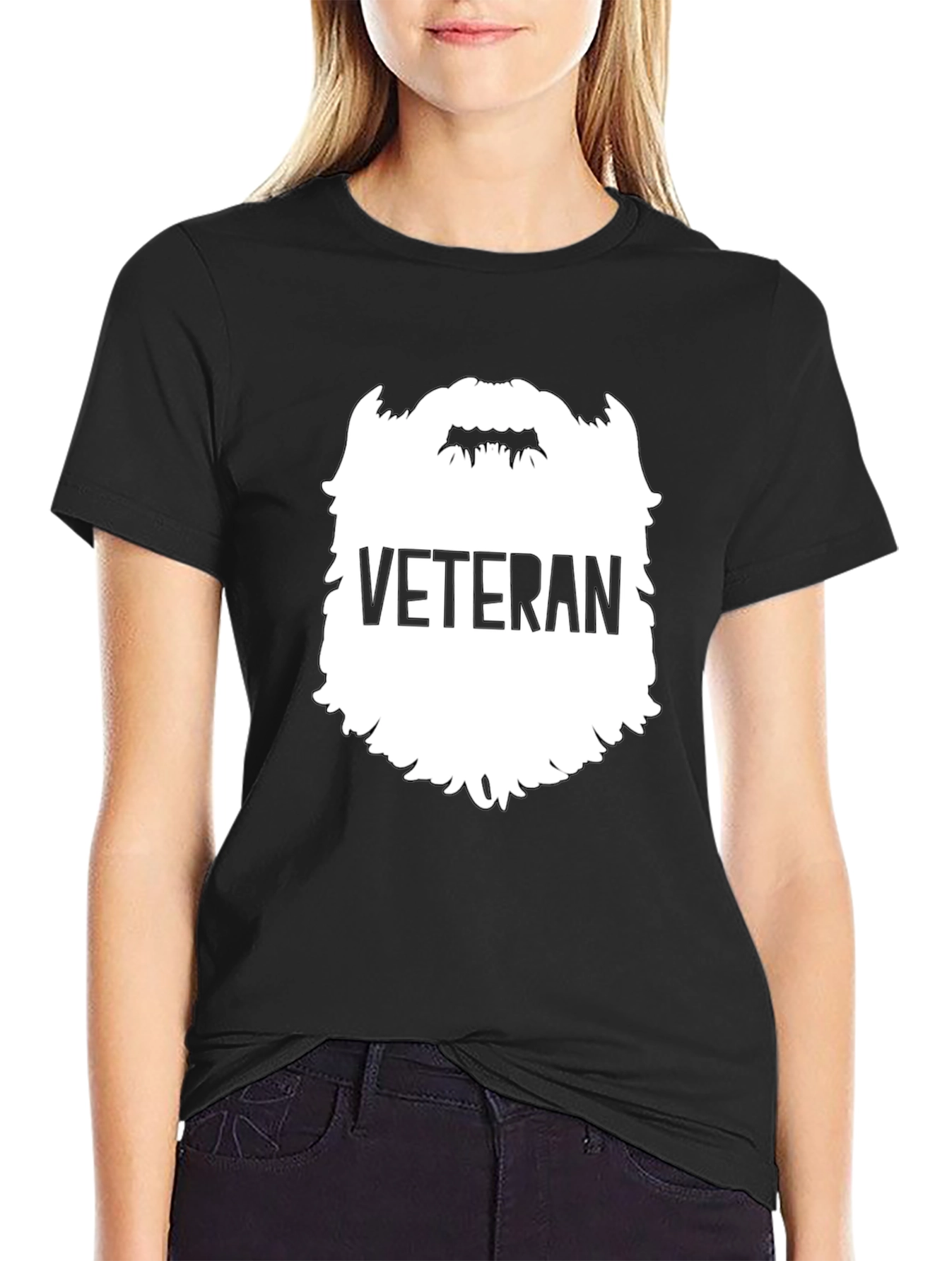 Veteran Beard Graphic T-Shirt - Military Pride Tee