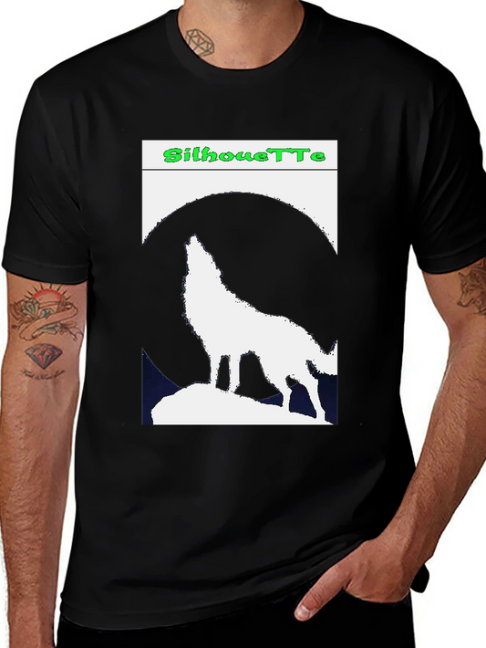 Wolf Silhouette Graphic Tee - Night Howler