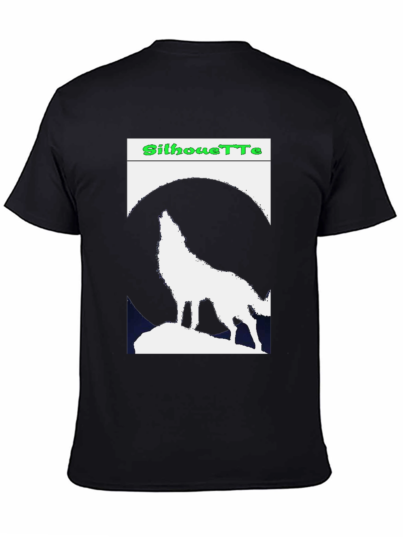 Wolf Silhouette Graphic Tee - Night Howler