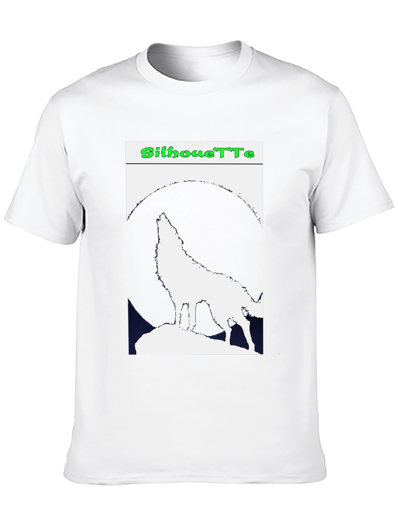 Wolf Silhouette Graphic Tee - Night Howler
