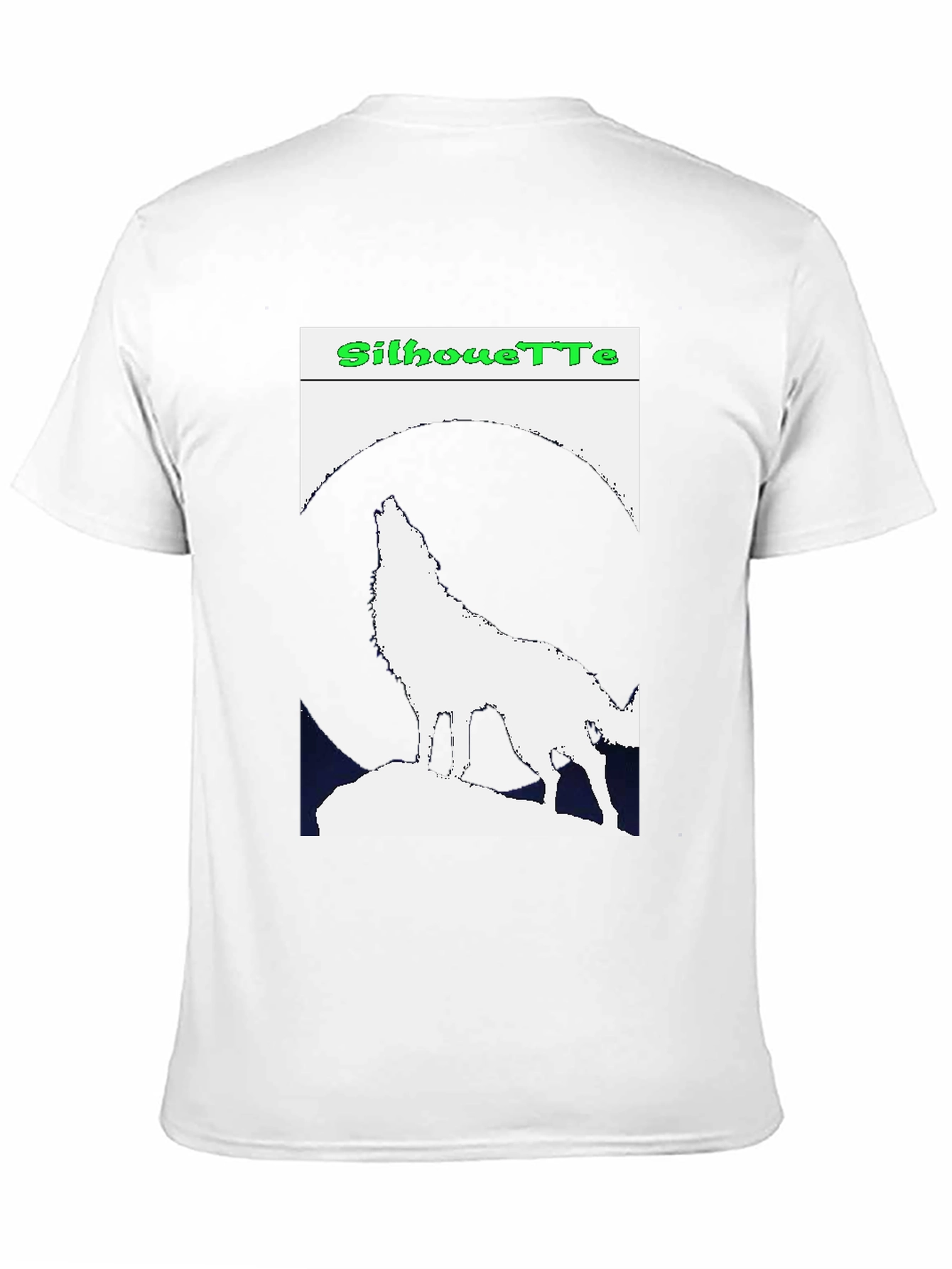 Wolf Silhouette Graphic Tee - Night Howler