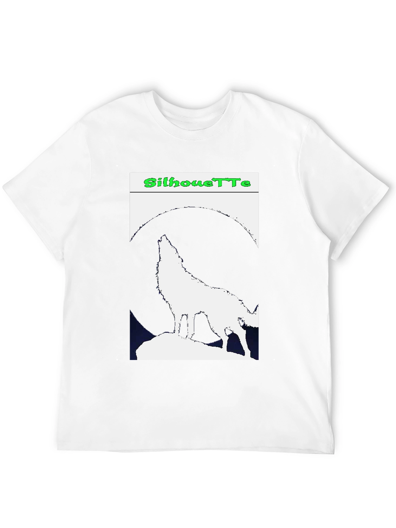 Wolf Silhouette Graphic Tee - Night Howler