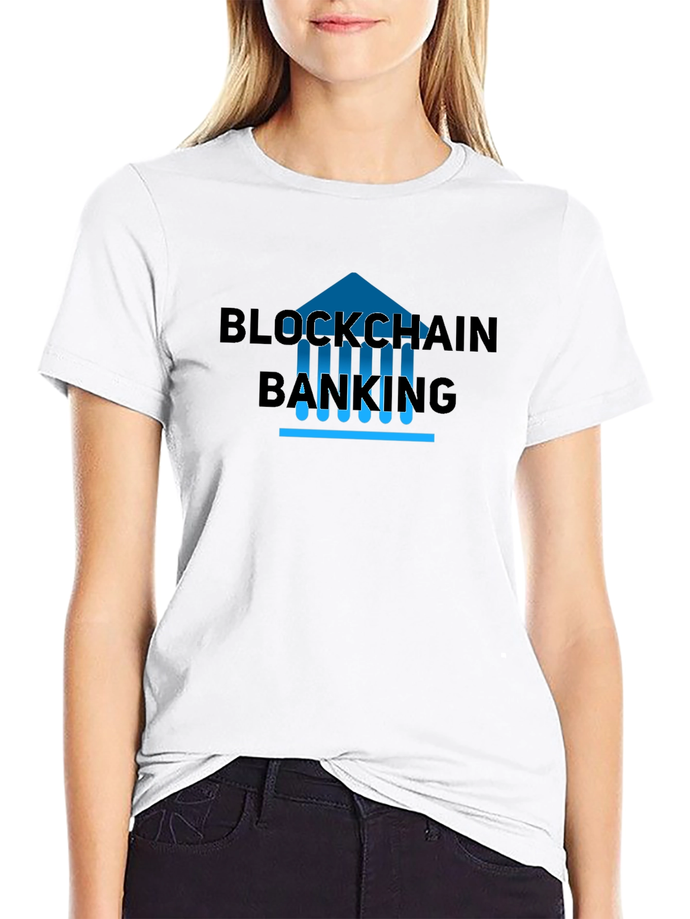 Blockchain Banking T-Shirt - Cryptocurrency Enthusiast Apparel