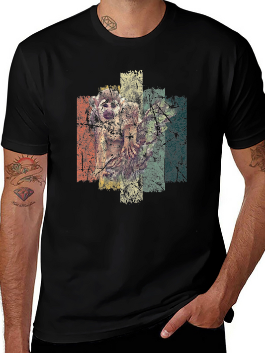 Vintage Style Graphic Print Mens T-Shirt