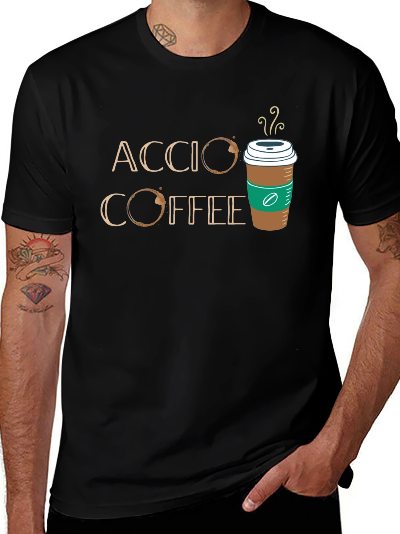 Accio Coffee T-Shirt - Magic & Caffeine!