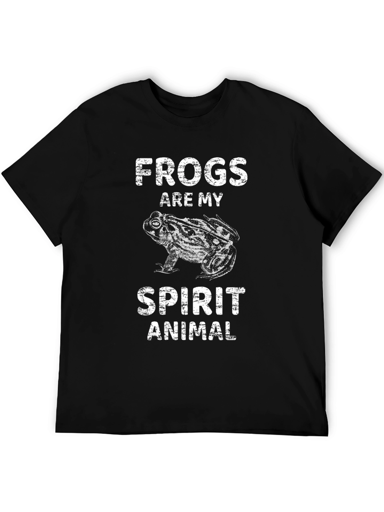 Frogs Are My Spirit Animal Graphic Tee - Black