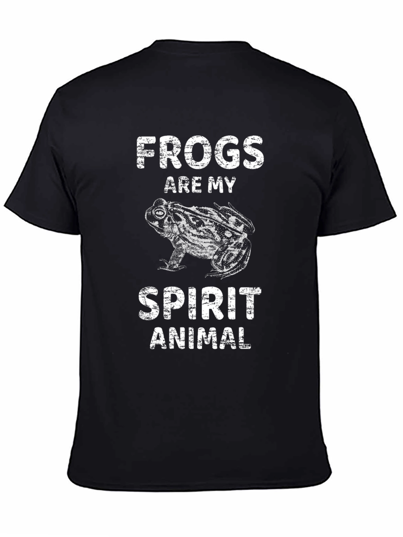 Frogs Are My Spirit Animal Graphic Tee - Black