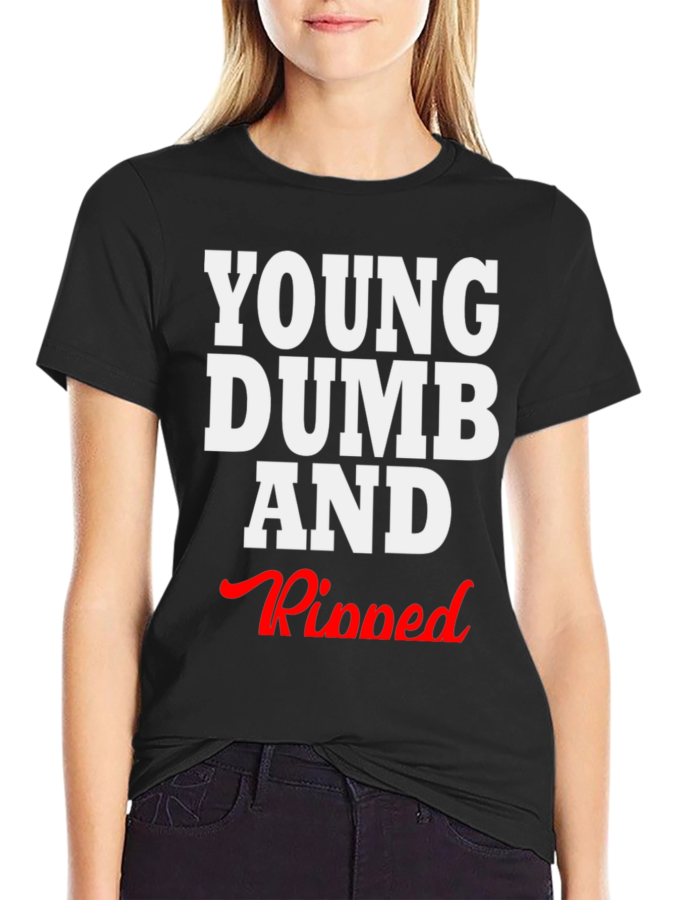 Young Dumb and Ripped Graphic T-Shirt