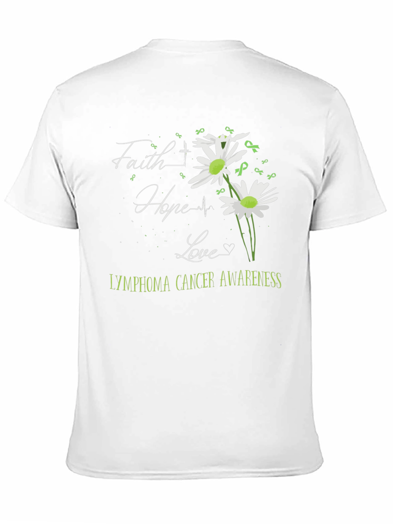 Lymphoma Awareness Graphic Tee - Faith Hope Love