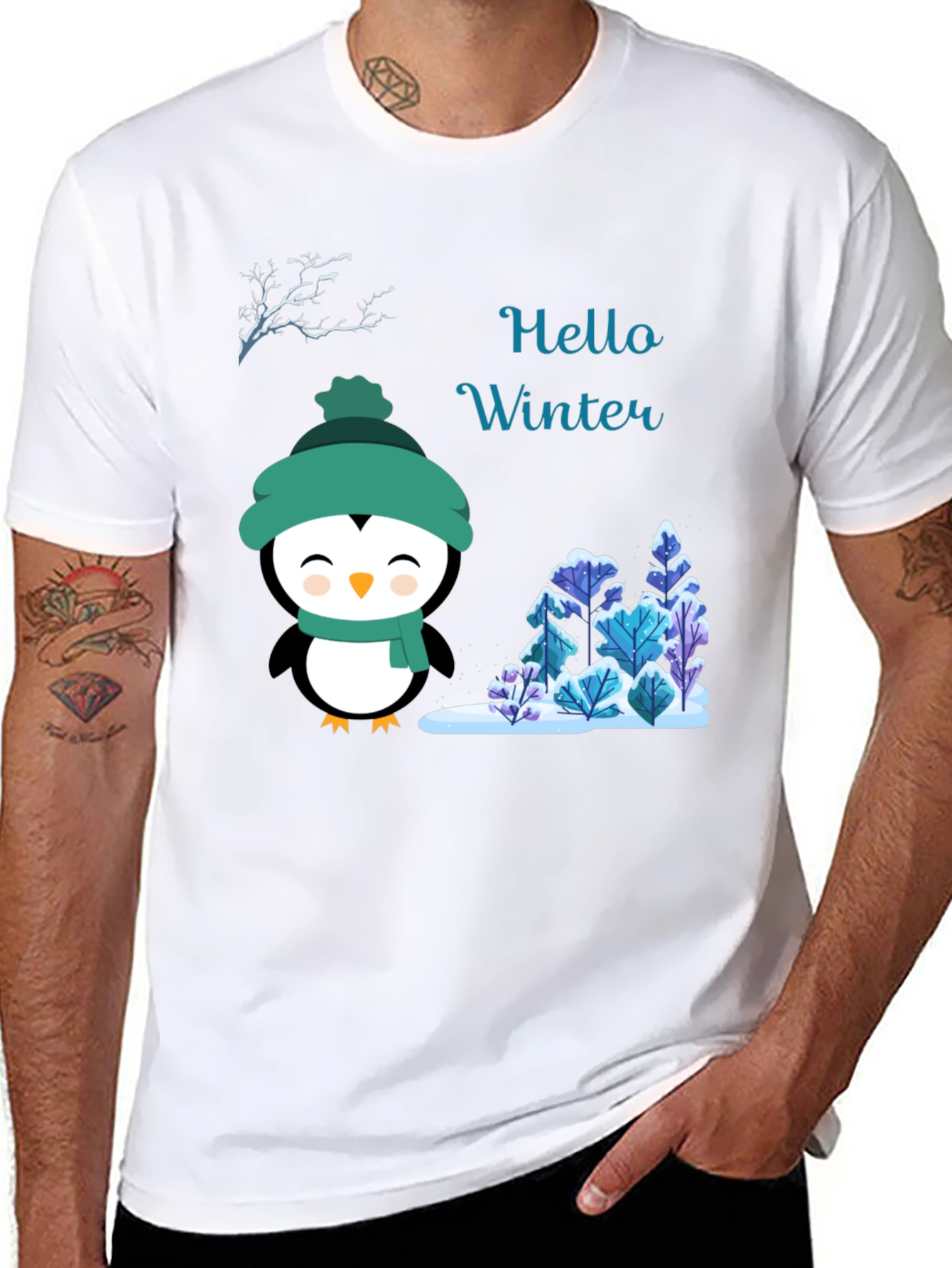 Winter Penguin Graphic Tee