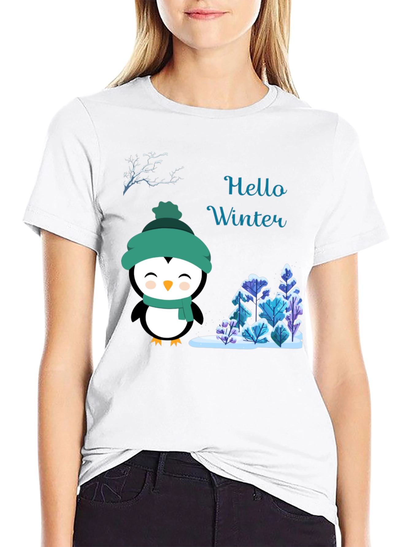 Winter Penguin Graphic Tee